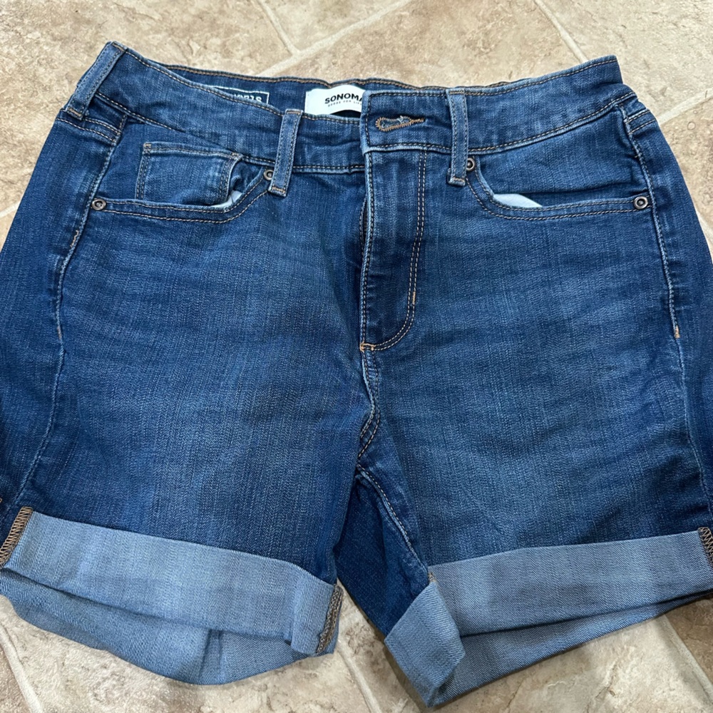 Sonoma Dark Blue Cropped Jeans